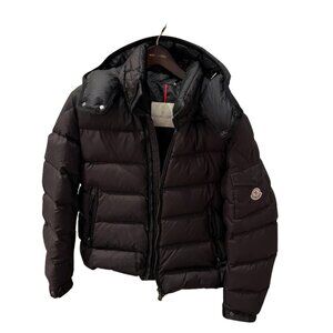 Moncler Maya Hooded Short Down Jacket – Black, Size Small, Very Good Condition